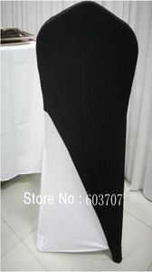 Black Color Spandex Chair Cover Cap Sashes 100PCS A Elastic Pocket In the Bottom2728808