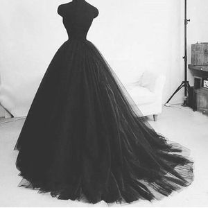 Spódnice czarny miękki tiul długość podłogi formalne suknie balowe spódnice niestandardowe moda ślubna moda vintage długie spódnice