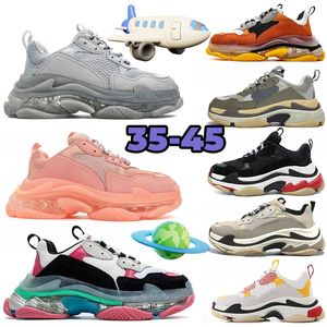 Designer Shoes triple s Men Women Platform Sneakers Clear Sole Black White Grey Red Pink blue Royal Neon Green runner mens trainers Tennis Casual Shoes