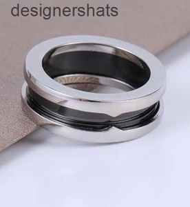 Designer-Ring für Damen, Schraube, Liebe, Herren, Damen, Paar, schwarze Keramik, 1–3 Umdrehungen, hochwertige 925er-Luxus-Bandringe für Damen und Herren, Moissanit-Ring von Bulgori