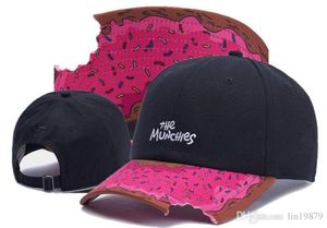 Söner rosa munchies brist på vinkel baseball cap mode snapback hip hop caps kurva visir 6 panel hattar casquette de marque3261595