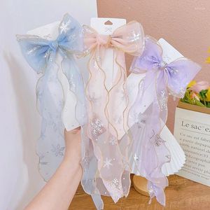 Accessori per capelli Super Fata allungata per ragazze Fiocco per capelli Temperamento Streamer Bambini coreani