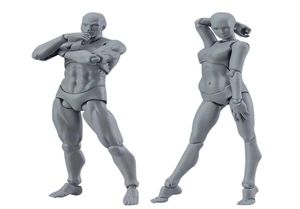 13 cm Actiefiguur Speelgoed Kunstenaar Beweegbare Mannelijke Vrouwelijke Gezamenlijke figuur PVC lichaamsfiguren Model Mannequin bjd Art Schets Tekenen beeldje 3D C5327757