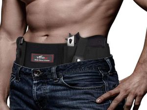 Coldre de faixa de barriga atualizado Vemingo para homens e mulheres respirável neoprene cintura escondida coldre de transporte se encaixa na maioria dos tamanhos de pistola1093610