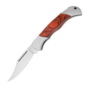 Hot Selling Outdoor Wooden Handle Stainless Steel Hiking Folding Pocket Hunting knifeTTII