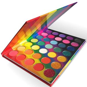 Shadow 30 piece Private Label Rainbow Eyeshadow Palette Matte Metallic Shimmer Makeup Eye Shadow Bright Shades Make Your Own Brand