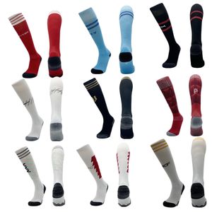 2024 Adult Kids Professional Sports Football Socks Long Europe Soccer Club Sock Satchable Knee High Elastics Long Stocking Socks