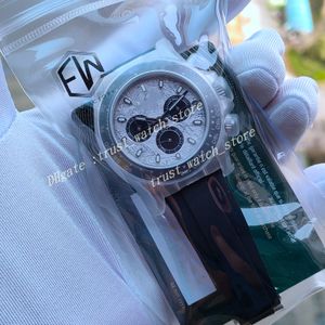 29-Farben-Zifferblatt EW Factory 40 mm Uhren EWF 12,4 mm ultradünne Keramiklünette Herrenuhr Automatik Kal. 7750 mit Chronographenwerk Saphir-Armbandpatches Originalverpackung