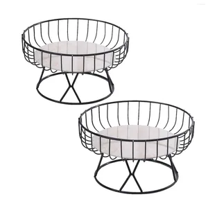 Portaoggetti da cucina Cesto per frutta in filo di ferro Cestini salvaspazio per il pane Organizzatore da tavolo autoportante Vassoio da portata
