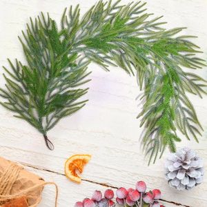 Dekorative Blumen, 1,5 m, künstliche Pflanzen, Weihnachtsgirlande, Kranz, Weihnachten, Zuhause, Party, Hochzeit, Dekoration, Kiefer, Rattan, hängende Verzierung für