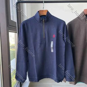 Polo rl laurens man hoodie för mens hoodie tröja designer män tröja zip halv hoodie lösa hästjackor mens hoodies kläder topp asiatisk storlek xxl fff1