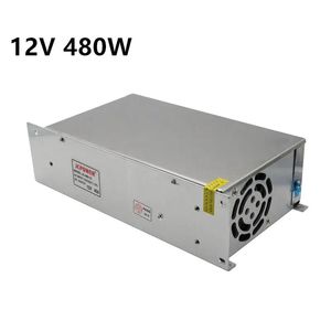 Transformadores 12V 40A 480W Switching Power Supply Driver Transformer para 5050 5630 3528 LED Strip Light módulos CCTV AC100V240V para DC 12V Outpu