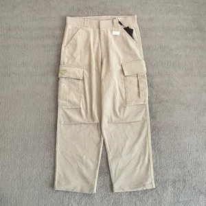 Pantaloni taglie forti da uomo Girocollo ricamato e stampato in stile polare estivo con puro cotone da strada rw22