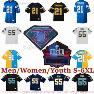 Personalizado S-6XL Retrocesso 1961-1999 Futebol 83 John Jefferson Jersey Stitch 85 Antonio Gates 74 Ron Mix 18 Charlie Joiner 89 Wes Chandler 20 Natrone Means Stan Humphries