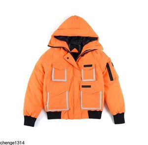 Men039s Jackets Down Parkas Coats 2021 Owl Outdoor Reflective Short Midlength Warm Jacket Black Orange XS2XL VMOX2263214