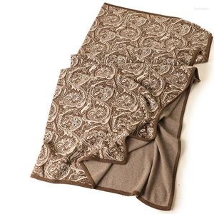 Blankets Custom Knitted Cashmere & Throws Luxury Bed Skin Friendly Jacquard Winter Travel Home Thermal Blanket