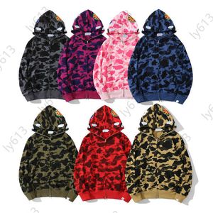 Mens hoodie designer sweatshirt män y2k streetwear jackets klassisk stil hipster kamouflage hooded cardigan terry långärmad zip up hoodies för män