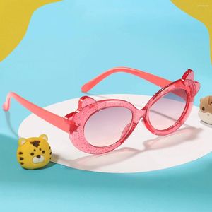 Óculos de sol infantis óculos de bebê colorido protetor solar bonito borboleta design viagem ao ar livre proteção uv sunshade