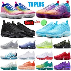 VP TN Plus Running Shoes Mens Womens Big Size Us 12 13 Designer Trainers Grape Reflective Black White Orange Gradients Multi Blue Sneakers Dhgate.com Tennis