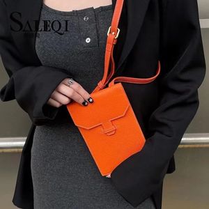 Mobile phone bag for women's crossbody mini vertical design small and lightweight genuine leather 240122