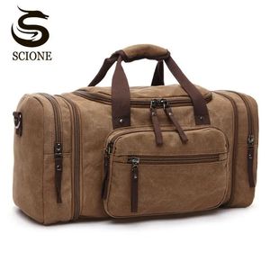 Grande capacidade dos homens bagagem de mão viagem duffle sacos lona sacos de viagem fim de semana sacos de ombro multifuncional durante a noite duffel bag 240104