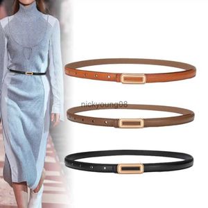 Belts Black Leather Belt Women's Luxury Designer Fashion Casual Dress Accessories Gothic Trend Simple Girdle Corset for Women