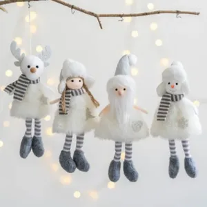 Dekoracje świąteczne Anioł Plush Doll Tree Ornaments 2024 Xmas Prezent Wesołych