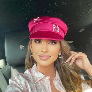 Baretten Collectie Lente Zomer Caps Vrouwen van Letter Stain Sboy Cap Baker Boy Hat Vizieren 230606