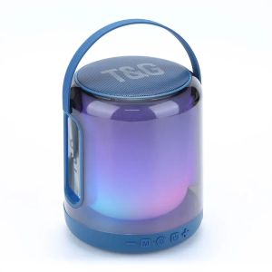 New TG376 Bluetooth Speaker RGB Colorful Light Subwoofer Audio Portable Player Mini Column Waterproof TF USB FM TWS Outdoor Speakers