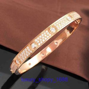High Quality Car tires's 18k Gold Holiday Gift Bracelet Jewelry Russian Purple LOVE Series with Rose Solid Full Inlay Classic Sense Have Original Box