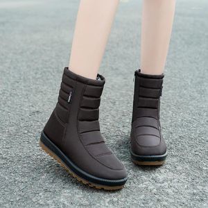 Boots Ladies 2024 Zimowe buty śnieg z pluszowym botasem mejr wodociągowy rozmiar 42 kobiety