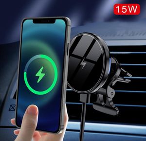 Magnetic Wireless Car Charger Mount for iPhone 14 13 12 Pro Max 13 mini 15W Fast Charging Air Vent Magnet Accessories Car Phone Ho7445779