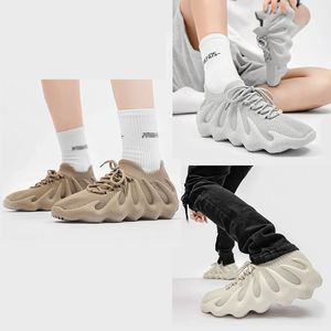 2024 moda tendência malha bota preto branco unisex namorados tênis casal correndo esporte designer sapatos