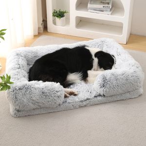 Dog kennel Cat Kennel plush round pet kennel dog bed winter pet supplies