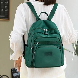 Student Book Bag Fashion Multilayer Women Backpacks Light Weight Waterproof Nylon Travel Knapsack Teenager Girl School Rucksack 240103