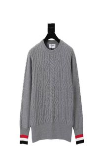 Thom Brown Brownie HeavyDuty w paski Cablenit unisex SWEATER8389625