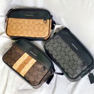 Top Quality Designer Sacoche VARSITY GRAHAM Camera Women's Leather Bag Man S Handbag Purse Stripe Shoulder Clutch Travel Satchel Bags
