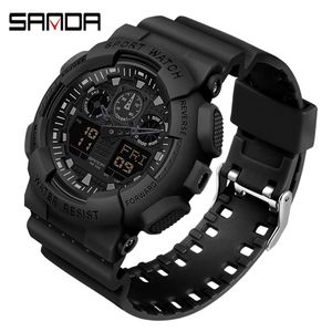 Sanda 2021 Digital Watch Men's Sport klockor för män Vattentät klocka utomhus armbandsur manlig relogio digital masculino x0524280J