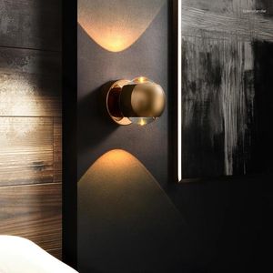 Lampade da parete Arredamento minimalista del corridoio Sfondo Camera da letto Luci da comodino Lavaggio Sconcel Su e giù Luminescenza