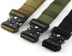 Cinture da uomo039s Cintura tattica militare di marca appositamente progettata per i militari039s Fibbia in metallo regolabile8140748