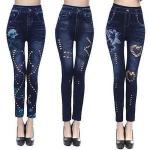 Jeans Pantaloni skinny da donna all'ingrosso Jeggings Leggings elasticizzati sottili Jeans Pantaloni attillati a matita