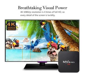 Box MXQ Pro Android 7.1 TV Box RK3229 Quad Core 1GB 8GB 4K Wifi H.265 DUAL WIFI Streaming Media Player