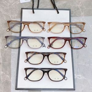 Óculos de sol de designer homens óculos de leitura óculos de leitura 1: 1 armação de acetato quadrado lente transparente óculos prontos de luxo com estojo CH3414 óculos de sol para mulheres