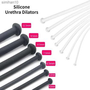 Masturbadores 7 pçs / set Silicone Uretra Sounding Rod Masculino Masturbador Uretral Som Dilatadores Pênis Inserir Plugue Brinquedos Sexuais Para Homens Erótico BDSM L23