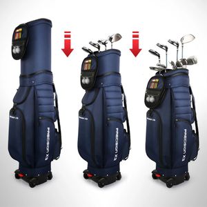 PGM Universal 4 Golf Bag Mens and Womens Telescopic Can Brake Plat Push Airbags Bags Men 240104