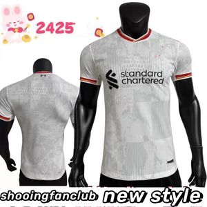 24 25 New Second Away Camiseta Futbol Manga Corta The Reds Алиссон Арнольд Конате Салах Хааланд Нуньес Хота Гакпо Диза Гордон футбольные майки футбольная рубашка