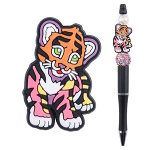 Soft Material Custom eco-friendly mix focal beads character pvc beads pen making beads and charms for pen tops