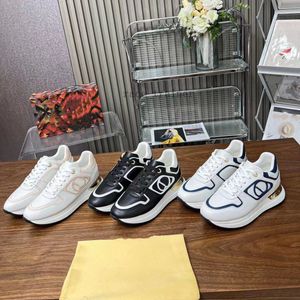 Neo Run Away Sneaker Designers For Womens Shoes Calf Leather Mesh Mixed Color Trainer Runner Shoes Unisex Tennis Shoes Casual Sneakers 01