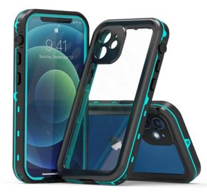 Per iPhone 11 12 XS Max X 8 7 Plus Samsung Galaxy S20 Nota 20 Custodia impermeabile Caricabatterie wireless antiurto acqua2885509