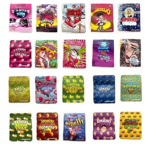 50 designs mochila boyz stand pouch 35 cali packs mylar sacos de embalagem sacos brancos gusherz bubblegum gelato dfg fdhmw